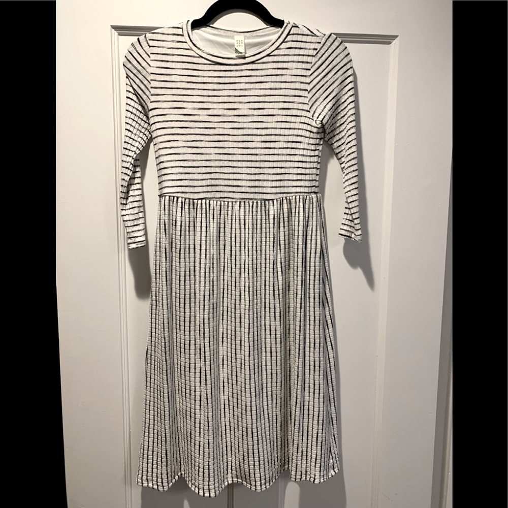 Pinkblush Navy and White maternity dress